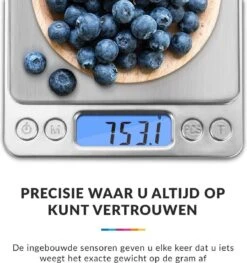 Keukenweegschaal Digitaal Met Kom - Precisie Weegschaal RVS - 2000g X 0.1g -Merkloos Winkel 1128x1200 5