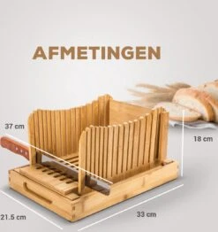JPR Broodsnijder Hulpmiddel - Broodsnijder Bamboe - Broodsnijplank - Broodbakken - Inclusief Broodmes -Merkloos Winkel 1132x1200 10