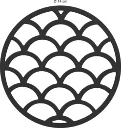Krumble Pannenonderzetter / Pannenonderzetter Hittebestendig / Pannenonderzetter Siliconen / Pannenonderzettters - Schubben - Diameter 14 - Zwart -Merkloos Winkel 1134x1200 15