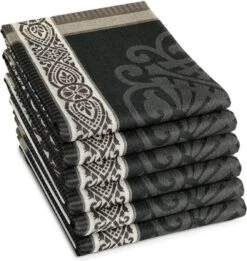 DDDDD Theedoek Rozet 60 X 65 Grijs Per 6 Stuks