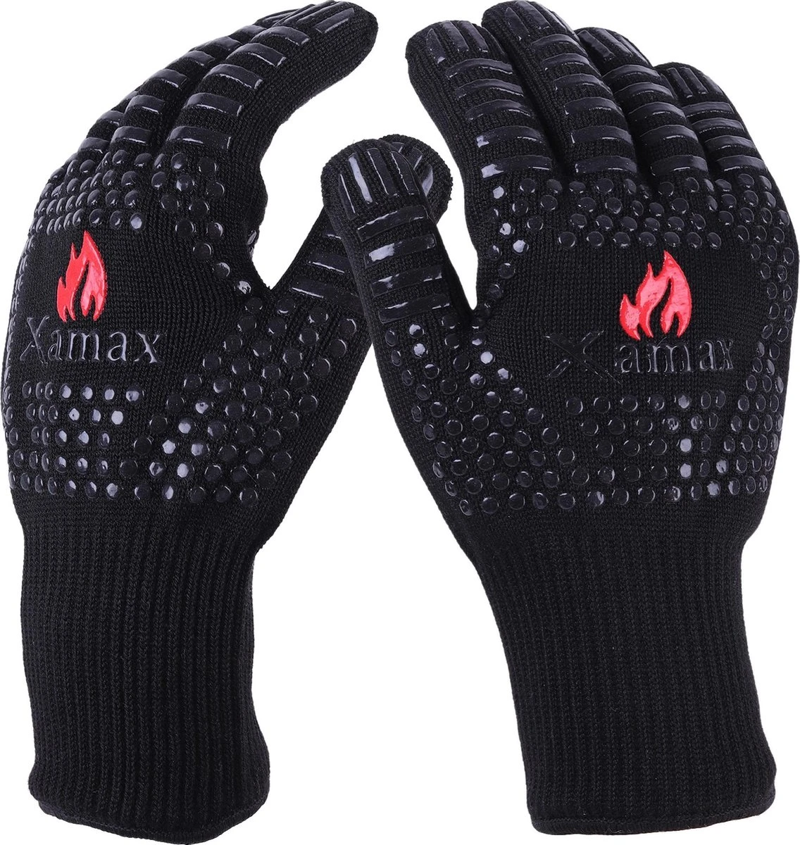Xamax BBQ Handschoenen - Ovenwanten - Hittebestendige Handschoen - Bbq Accessoires - Tot 500°C - Ovenhandschoenen - 2 Stuks 8 Xamax BBQ Handschoenen - Ovenwanten - Hittebestendige Handschoen - Bbq Accessoires - Tot 500°C - Ovenhandschoenen - 2 Stuks - Afbeelding 8