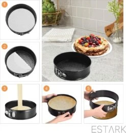 ESTARK® 3-Delige Ronde RVS Oven Bakvorm - Springvorm Set - Bak Vorm Voor Oven - Bakblik Taartvorm - Voor Het Bakken Van Cake Taarten Quiche - Cakevorm - Quichevorm - Taartblik Ring Metalen Ovenvorm - Rond - Ovenbakvorm 23/26/28cm - Set Van 3 23 ESTARK® 3-Delige Ronde RVS Oven Bakvorm - Springvorm Set - Bak Vorm Voor Oven - Bakblik Taartvorm - Voor Het Bakken Van Cake Taarten Quiche - Cakevorm - Quichevorm - Taartblik Ring Metalen Ovenvorm - Rond - Ovenbakvorm 23/26/28cm - Set Van 3 -Merkloos Winkel 1138x1200 20