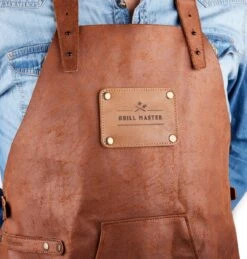 Schort Van Gerecycled Leer - Lichtbruin - Duurzaam Vervaardigd Van Leerresten - Klaar Voor Het BBQ Seizoen -Merkloos Winkel 1143x1200