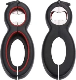 LOUZIR 6 In 1 Blikopener- Flesopener- Potopener- Deksel Opener- Gereedschap Om Doppen Van Flessen En Potten Te Verwijderen -Merkloos Winkel 1143x1200 6