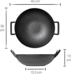 Blackwell Wadjan Wokpan - Gietijzer - 36 Cm - Zwart -Merkloos Winkel 1144x1200 1