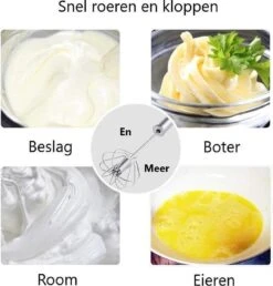 LOUZIR Semi Automatische Garde Van Roestvrij Staal - Beslag Klopper - Staafmixer - Mixer - Zilver -Merkloos Winkel 1147x1200