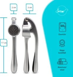 SOEM© Knoflookpers Met Ergonomische Handgreep Ook Geschikt Voor Gember - Horeca Kwaliteit - Mat -Merkloos Winkel 1148x1200 7