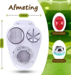 Dremdo Eiersnijder 3-delig | Vaatwasserbestendig | Incl. Eierprikker En Eierwekker - Eisnijder - Eiprikker - Eiwekker -Merkloos Winkel 1150x1200