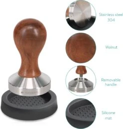 Navaris Koffie En Espresso Tamper - Stamper Voor Het Aandrukken Van Gemalen Koffie - Van Roestvrij Staal Met Aluminium Handvat - Ø 51 Mm -Merkloos Winkel 1151x1200 13