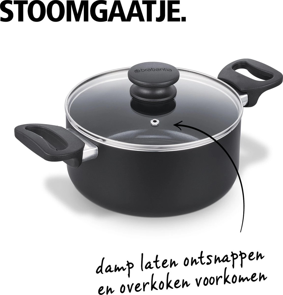 Brabantia Cooking Pleasure Set - 5 Delig - Inductie - Keramische Anti Aanbaklaag - Pfas Vrij 6 Brabantia Cooking Pleasure Set - 5 Delig - Inductie - Keramische Anti Aanbaklaag - Pfas Vrij - Afbeelding 6