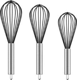 Merkloos Garde - Set Van 3 - Krasvrij Kloppen - Siliconen/Metaal - Zwart