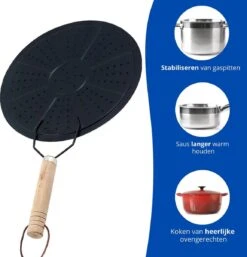 Vlamverdeler - Sudderplaat - Inductie Plaat - Warmteverspreider - Metaal - Voor Gas En Elektrisch - Zwart - 22 Cm -Merkloos Winkel 1154x1200 14