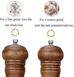 Peper- En Zoutmolen - Peper- & Zoutstellen- Eiken Hout 22 Cm -Merkloos Winkel 1155x1200 2