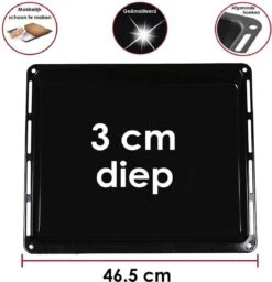 ICQN Ovenbakplaat - Set Van 2 - 460x370x30 Mm - Geëmailleerd -Merkloos Winkel 1156x1200 19