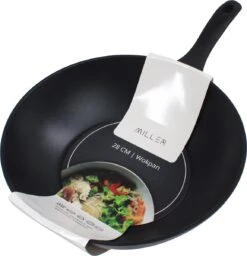 Miller Keramische Wokpan Inductie Ø 28 Cm - Alle Warmtebronnen - Anti Aanbaklaag -Merkloos Winkel 1157x1200