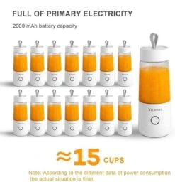 Merkloos Mini Blender - Smoothie Maker - Compact Blender - Draagbare Blender - Oplaadbare Mini Blender - Portable Blender - Draagbare Mini Blender - Lichtgewicht - Vitamer 4 Bladen - Fruit Juicer - Fruit Blender - Blender - Blender - Blenders - Keukenmachines -Merkloos Winkel 1159x1200 1