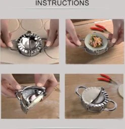 Stalen Deegvormer Mal Dumpling Maker Voor Ravioli, Pastei, Dumpling, Empanada – Maker Keukengerei | Knoedel Maker | RVS |9,5cm -Merkloos Winkel 1159x1200 10