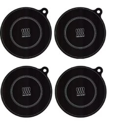 Inductiematten – Keukenaccesoires - Antislip - Onderzetters Pannen - Panbeschermers - Inductie Pannen - Siliconen Set Van 4 - 20 Diameter - Zwart -Merkloos Winkel 1160x1200 15