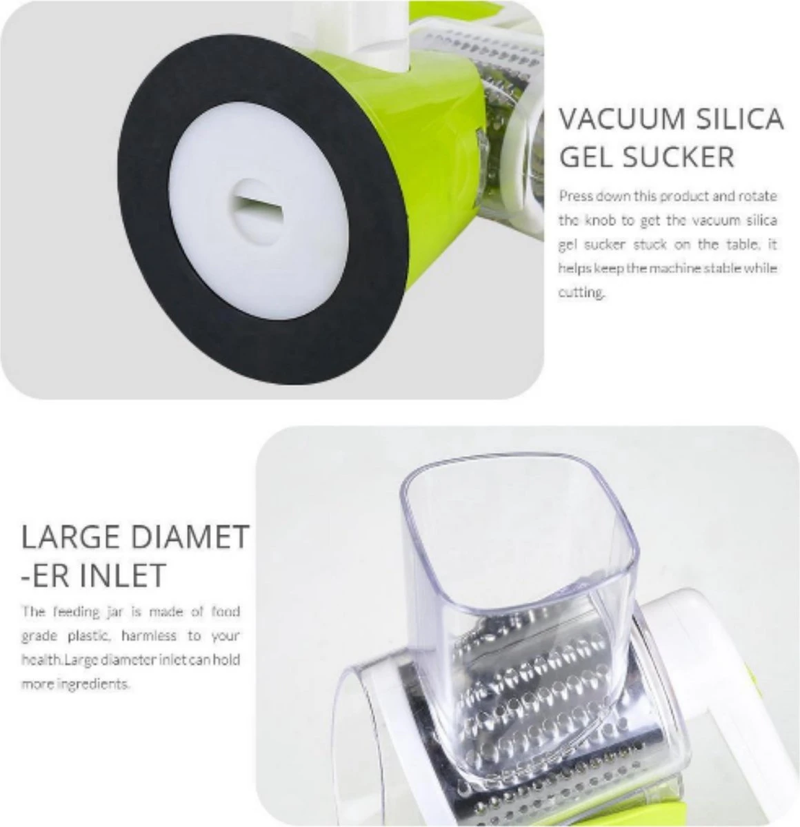 W&Z® Mandoline Groentesnijder- Slicer Dicer - Rasper - Keukensnijder - Vaatwasser Bestendig 10 W&Z® Mandoline Groentesnijder- Slicer Dicer - Rasper - Keukensnijder - Vaatwasser Bestendig - Afbeelding 10