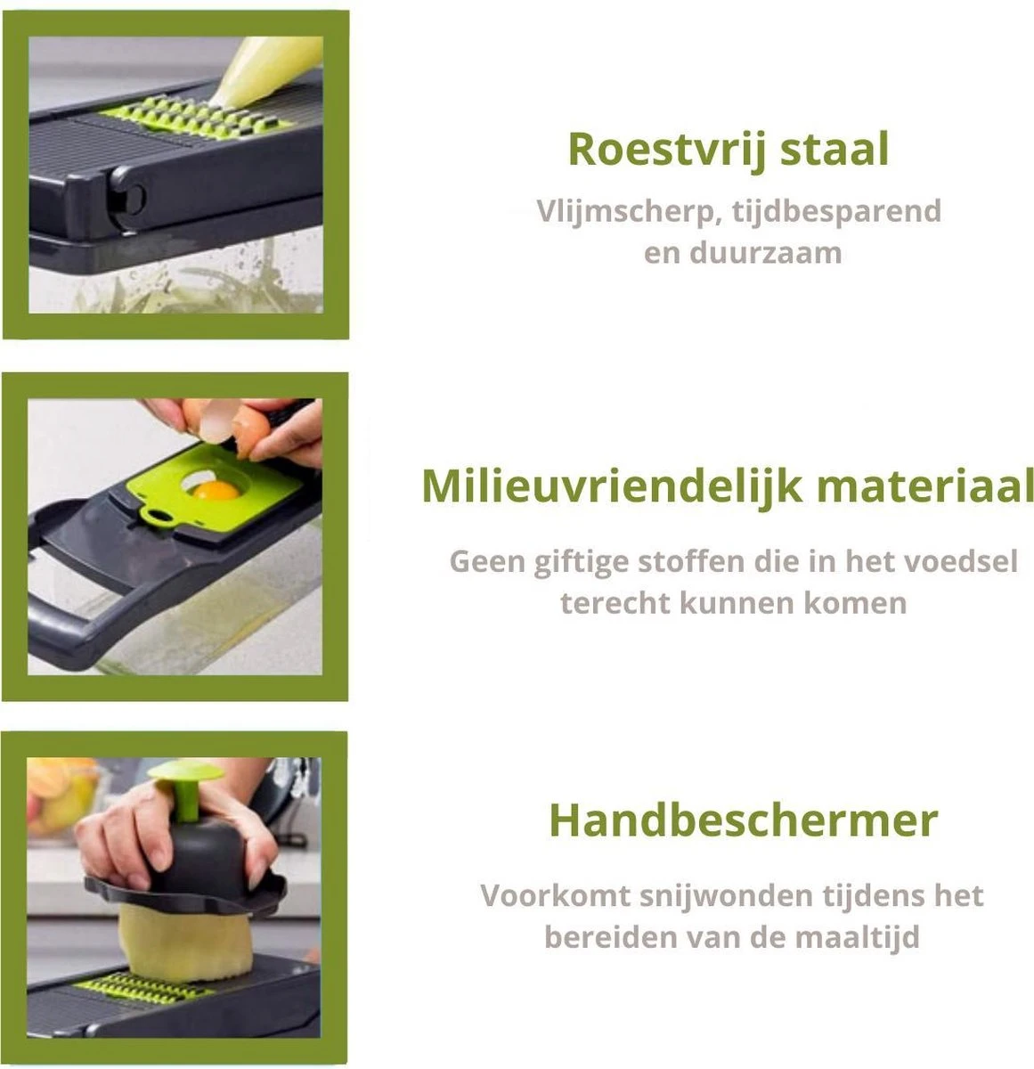 Merkloos Groentesnijder - Groentehakker - Multifunctioneel - Snijmachine Groenten En Fruit - Handmatig - Mandoline - Uiensnijder - Keukensnijder - Fruitsnijder 2 Merkloos Groentesnijder - Groentehakker - Multifunctioneel - Snijmachine Groenten En Fruit - Handmatig - Mandoline - Uiensnijder - Keukensnijder - Fruitsnijder - Afbeelding 2