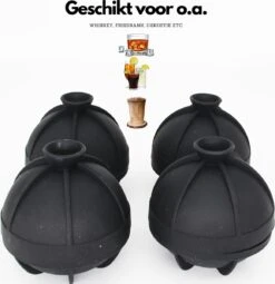 Perfecte Mega Ijsballen Set Van 4 Stuks By ATV PERFECTUM - Ø 6 Cm Groot- Ijsblokjesvorm Met Deksel - Ijsblokjesvorm Groot En Rond - Ijsblokjesvorm Silicone - Ijsblokvormen Met Deksel -Merkloos Winkel 1161x1200 7