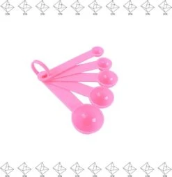 Merkloos EPIN | Maat Lepel Set 5 Delen | Keukengerei | Maatlepel | ROZE