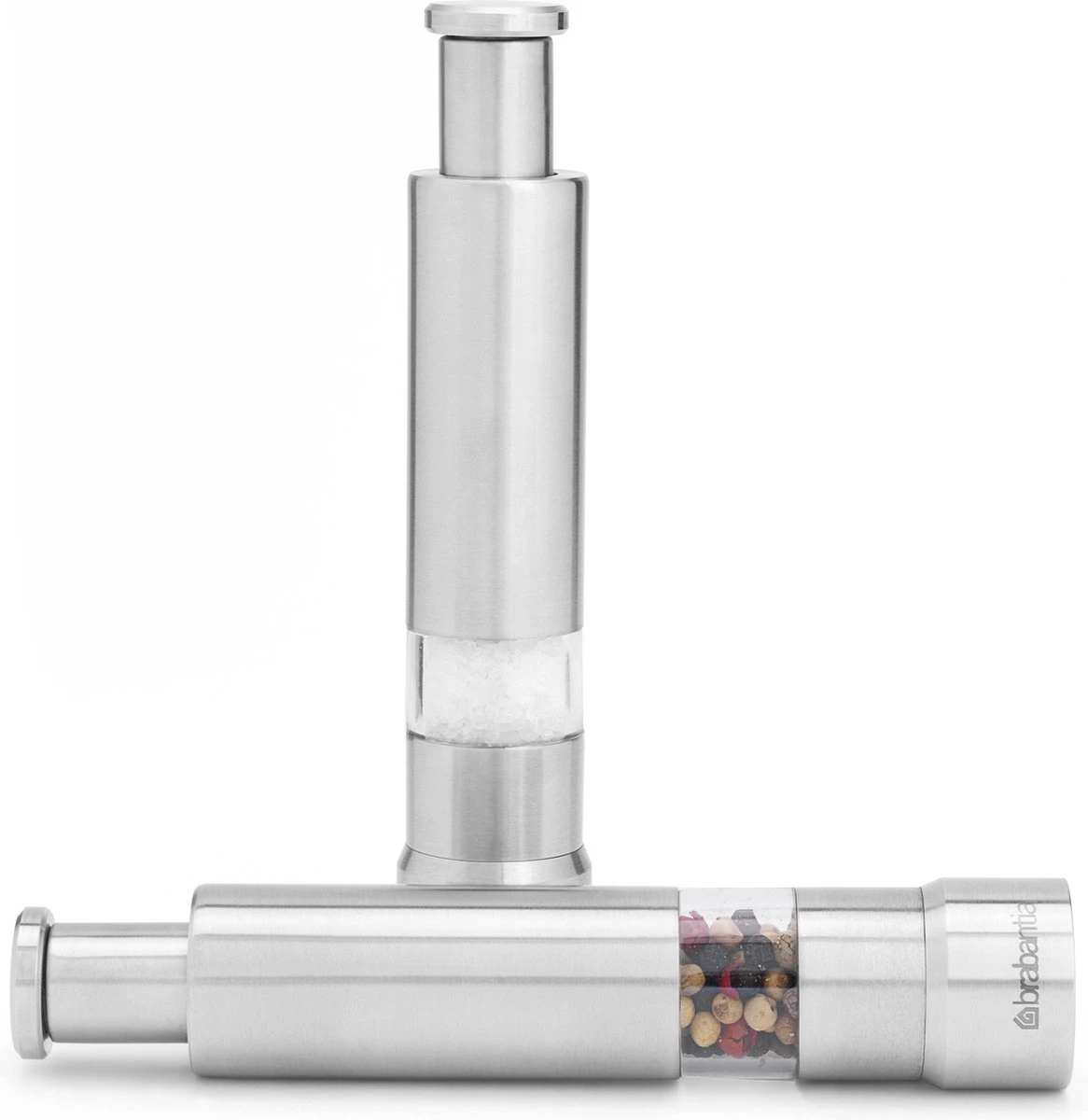 Brabantia Zout En Pepermolen Set - Matt Steel 1 Brabantia Zout En Pepermolen Set - Matt Steel