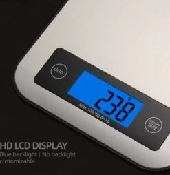 Digitale Precisie Keukenweegschaal - Weegvermogen Tot 10 KG - Incl. Batterijen - Grijs - RVS - Roestvrij Staal -Merkloos Winkel 1166x1200 6