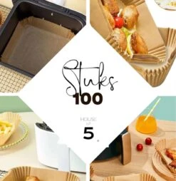 Airfryer Bakpapier - Wegwerpbakjes - 20 Tot 22cm - Airfryer Accessoires - 100 Stuks 17 Airfryer Bakpapier - Wegwerpbakjes - 20 Tot 22cm - Airfryer Accessoires - 100 Stuks -Merkloos Winkel 1166x1200 8