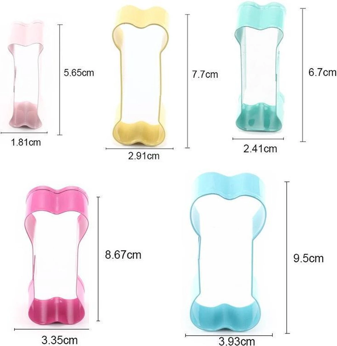 Hondenbot Uitsteekvormpjes 5 STUKS! 4 Hondenbot Uitsteekvormpjes 5 STUKS! - Afbeelding 4