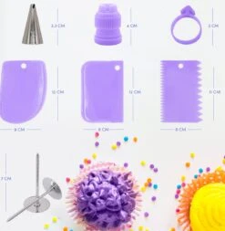 Merkloos Taart Decoratie Bakset - 407 Delig - Spuitzak Met Spuitmondjes - Taartplateau - Taartvorm - Taarttopper 15 Merkloos Taart Decoratie Bakset - 407 Delig - Spuitzak Met Spuitmondjes - Taartplateau - Taartvorm - Taarttopper -Merkloos Winkel 1172x1200 11