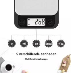 Keukenweegschaal Digitaal - Precisie Keuken Weegschaal - Tot 5 KG -Merkloos Winkel 1173x1200 8