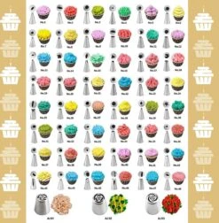 MaxedMore 106-Delige Luxe Taart Decoratie Set - Met E-Book - Benodigdheden Voor Het Decoreren Van Taarten En Cupcakes - Taartdecoratie Voor Verjaardag - Verjaardagstaart Versiering - Draaibaar Taartplateau Op Voet - Nylon En Wegwerp Spuitzak 10 MaxedMore 106-Delige Luxe Taart Decoratie Set - Met E-Book - Benodigdheden Voor Het Decoreren Van Taarten En Cupcakes - Taartdecoratie Voor Verjaardag - Verjaardagstaart Versiering - Draaibaar Taartplateau Op Voet - Nylon En Wegwerp Spuitzak -Merkloos Winkel 1174x1200 11