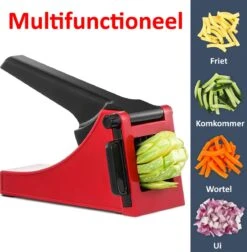 Merkloos Frietsnijder | Groentesnijder | Patatsnijder | Multifunctioneel | Met Handleiding | Sterke Messen -Merkloos Winkel 1175x1200 4