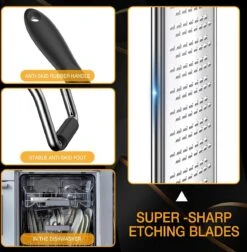 Merkloos Professionele Rasp Van RVS 304 - Kaasrasp Met Zeer Stabiele Voet - Gratis Borsteltje En Beschermhoesje - Multifunctioneel -Merkloos Winkel 1177x1200 5