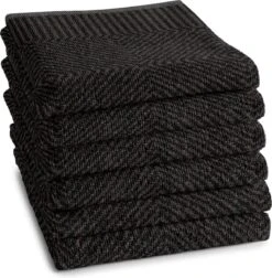 DDDDD Keukendoek Cisis (6 Stuks) - 50x55 Cm - Ebony
