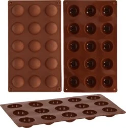 Springos Siliconen Bakvormen - Bakvorm - Koekjes Vormen - 15 Holtes - Bruin -Merkloos Winkel 1179x1200 15