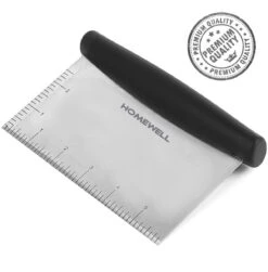 Homewell Deegsteker RVS - Deegschraper - Pizza Mes - Deegkrabber - Groentesnijder - Deegsnijder