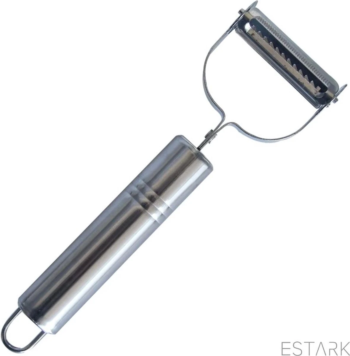ESTARK® Dunschiller - Julienne & Groenteschiller - Groentesnijder - Uiensnijder - Spiraalsnijder - Juliennerasp - Juliennesnijder - Sliertensnijder - Multifunctionele Groenten Schiller Aardappel Schiller - Dunschiller RVS 11 ESTARK® Dunschiller - Julienne & Groenteschiller - Groentesnijder - Uiensnijder - Spiraalsnijder - Juliennerasp - Juliennesnijder - Sliertensnijder - Multifunctionele Groenten Schiller Aardappel Schiller - Dunschiller RVS - Afbeelding 11
