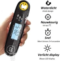 Nauwkeurige Keukenthermometer Met Ophangmagneet – Waterdicht - Digitale BBQ Thermometer - Vleesthermometer Keuken - Kernthermometer - Temperatuur Range -50 °C Tot 300°C - Qwality4u -Merkloos Winkel 1182x1200 17