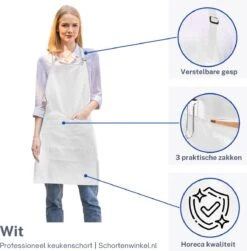 Schortenwinkel - Professioneel Keukenschort - Kookschort - Horeca - Wit -Merkloos Winkel 1182x1200 3