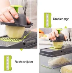 W&Z® Multifunctionele Groentesnijder - Mandoline -Fritessnijder - Keukensnijder - Groentehakker - 16 Delig 19 W&Z® Multifunctionele Groentesnijder - Mandoline -Fritessnijder - Keukensnijder - Groentehakker - 16 Delig -Merkloos Winkel 1182x1200 7