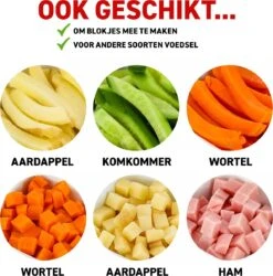 Merkloos Frietsnijder - Patatsnijder - Groentesnijder - Roestvrijstalen Snijrooster - Raspen, Schillers & Snijders - Rood -Merkloos Winkel 1184x1200 4