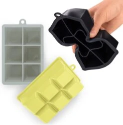 Blumtal IJsblokjesvorm - 2 X 6 IJsblokjes - Hoogwaardig Siliconen - 12 Stuks - 4,4 Cm - Ultimate Grey - Grijs / Geel -Merkloos Winkel 1184x1200 8