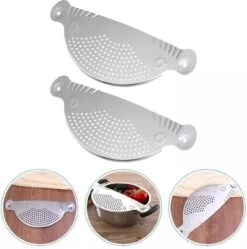 RVS Afgietdeksel- Afgiethulp Met Handvaten- Veilig Afgieten -Keuken Zeef- Vaatwasser Bestendig- Sieve- 26cm- Keuken Tool -Merkloos Winkel 1188x1200 8