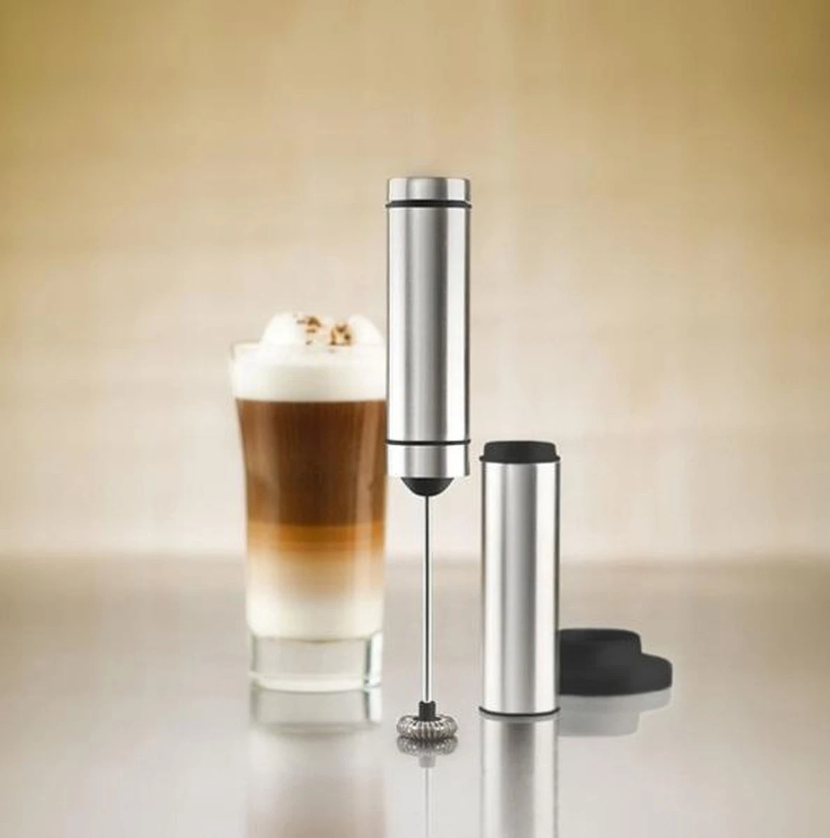 Ad Hoc Melk Opschuimer - Zwart - Met Houder 9 Ad Hoc Melk Opschuimer - Zwart - Met Houder - Afbeelding 9