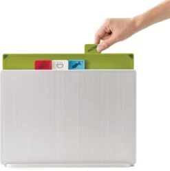Joseph Joseph Index Large Snijplankenset - Incl. Houder - 34 X 24 Cm - 4 Stuks - Zilverkleurig -Merkloos Winkel 1190x1200 19
