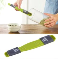 Merkloos Verstelbare Maatlepel - Voor Gram En Milliliter - Lepelweegschaal - Maatschep - Precisie Keuken Weegschaal - Meetschaal - Maatlepeltje - Weeglepel - Universeel