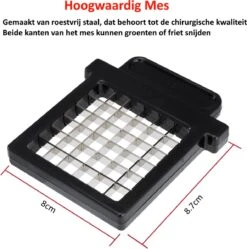 Merkloos Frietsnijder | Groentesnijder | Patatsnijder | Multifunctioneel | Met Handleiding | Sterke Messen | Wit -Merkloos Winkel 1191x1200 14