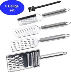 JL Cuisine Rasp - Handrasp - Citroenrasp - Kaasrasp - Gemberrasp - Knoflookrasp - Brede Rasp - RVS Rasp - Groenterasp - Keukenrasp